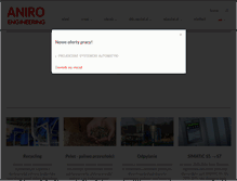 Tablet Screenshot of aniro-engineering.pl